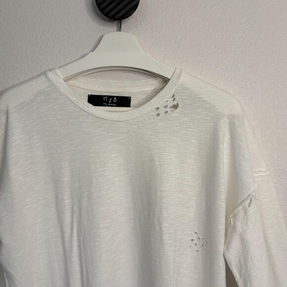 MJB Marc Jacques Burton Oversized White LS T Shirt M - Picture 4 of 8